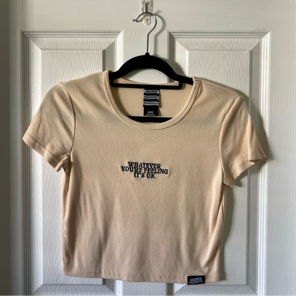 broken promises crop top